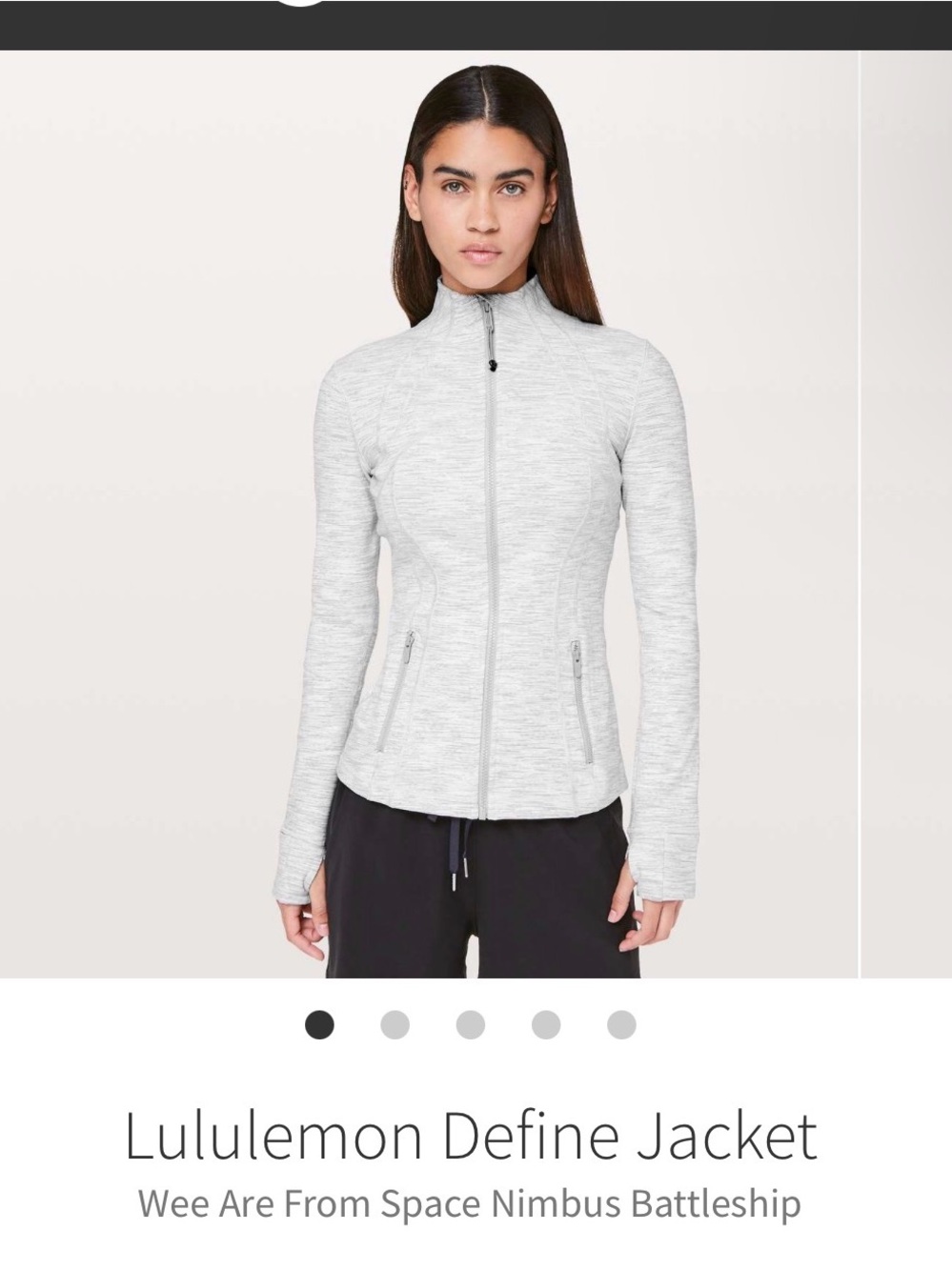 Lululemon define jacket luon we are from space battle ship size 8